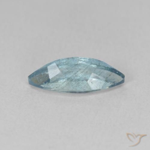Acquamarina Blu naturale da 1.26 ct, Taglio marquise, VS-SI
