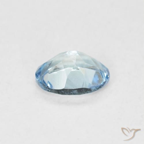 Acquamarina Azzurro naturale da 0.29 ct, Ovale, VVS-VS
