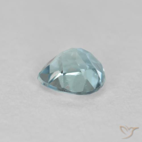 Acquamarina Azzurro-Verde naturale da 0.21 ct, Forma a pera, VS