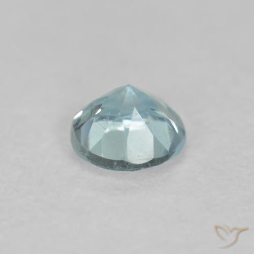 Acquamarina Azzurro-Verde naturale da 0.17 ct, Rotondo, VS