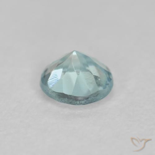 Acquamarina Azzurro-Verde naturale da 0.22 ct, Rotondo, VS