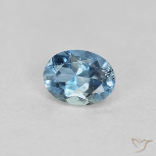 Acquamarina Blu naturale da 0.17 ct, Ovale, VS