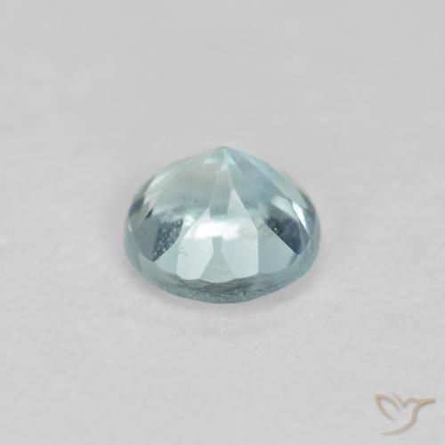Acquamarina Azzurro-Verde naturale da 0.23 ct, Rotondo, VS