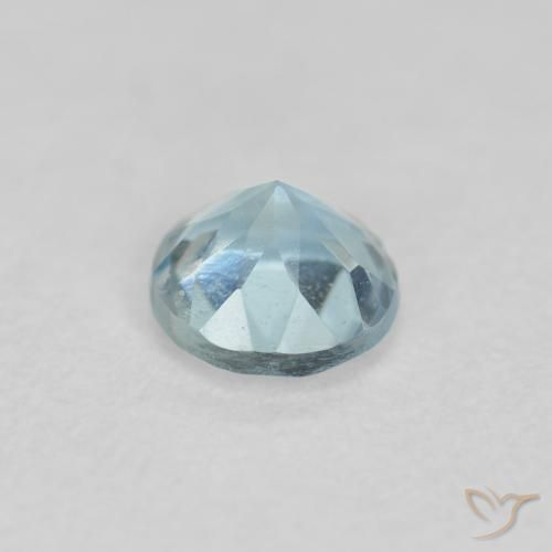 Acquamarina Azzurro-Verde naturale da 0.28 ct, Rotondo, VS