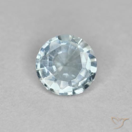 0.35ct Naturale Azzurro Acquamarina, Rotondo, VS
