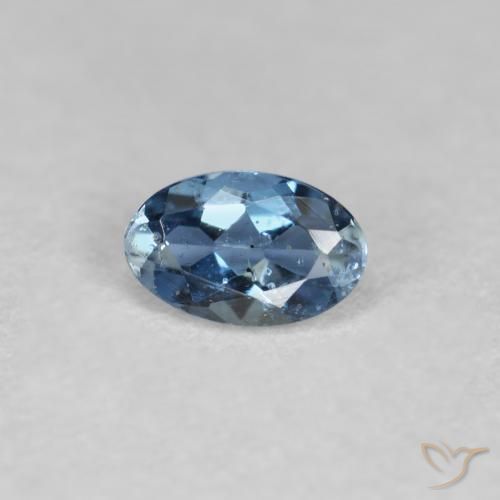 Acquamarina Blu scuro naturale da 0.25 ct, Ovale, VS