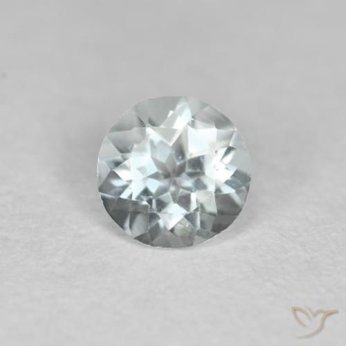 0.33ct Naturale Azzurro acqua chiaro Acquamarina, Rotondo, VVS-VS