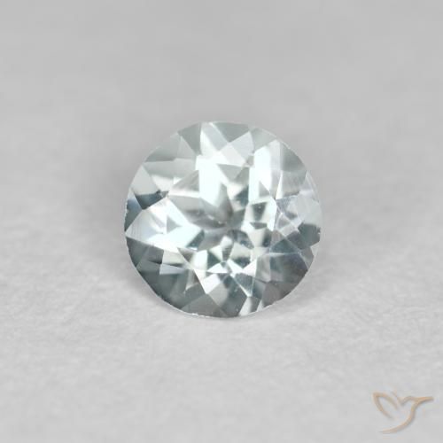 Acquamarina Azzurro acqua chiaro naturale da 0.33 ct, Rotondo, VVS-VS