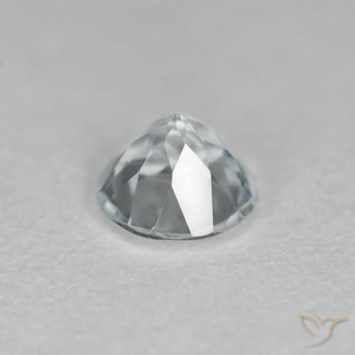 Acquamarina Blu verdastro chiaro naturale da 0.40 ct, Rotondo, VS
