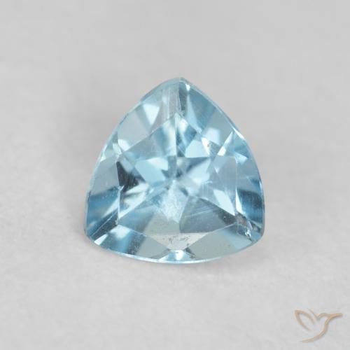 Acquamarina Azzurro naturale da 0.20 ct, Taglio trillion, VS