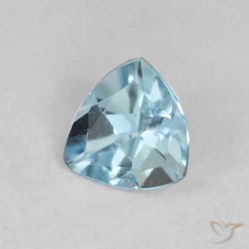 Acquamarina Azzurro naturale da 0.20 ct, Taglio trillion, VS