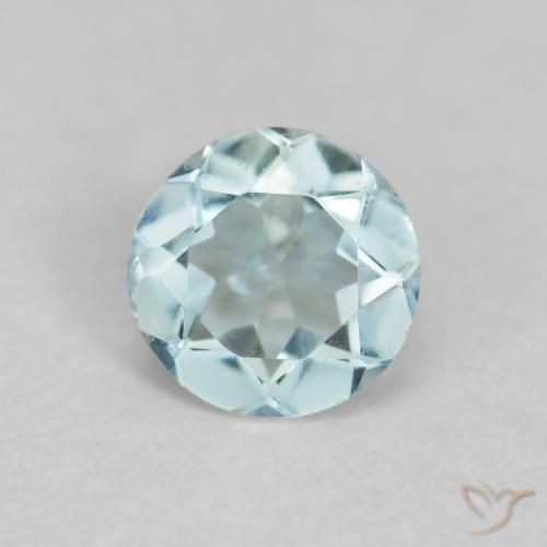 0.22ct Naturale Azzurro Acquamarina, Rotondo, VVS-VS