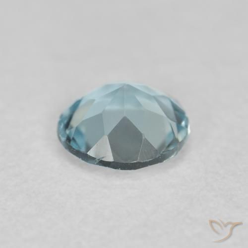 Acquamarina Azzurro naturale da 0.22 ct, Rotondo, VVS-VS