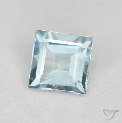 Acquamarina Azzurro naturale da 0.22 ct, Quadrato, VVS