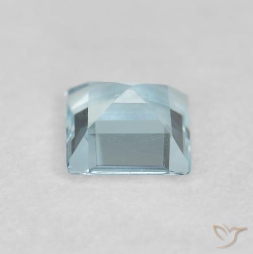 Acquamarina Azzurro naturale da 0.22 ct, Quadrato, VVS