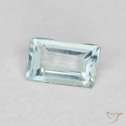 Acquamarina Azzurro naturale da 0.25 ct, Taglio a baguette, VVS