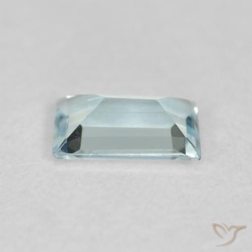 Acquamarina Azzurro naturale da 0.25 ct, Taglio a baguette, VVS