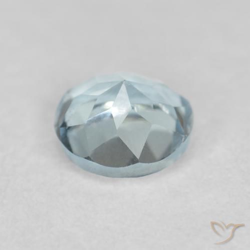 Acquamarina Bambina blu naturale da 0.26 ct, Rotondo, VVS