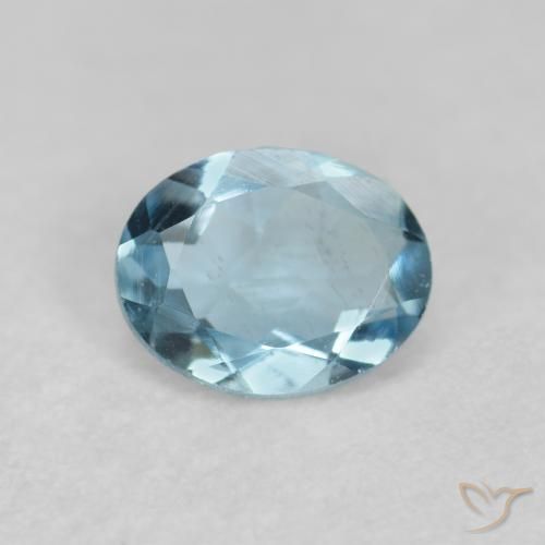 Acquamarina Blu Acqua Profondo naturale da 0.29 ct, Ovale, VVS-VS