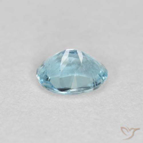 Acquamarina Azzurro acqua chiaro naturale da 0.30 ct, Ovale, VS-SI