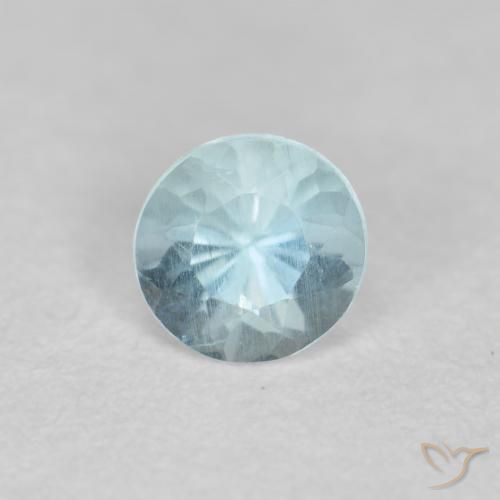 0.31ct Naturale Bambina blu Acquamarina, Rotondo, VS-SI