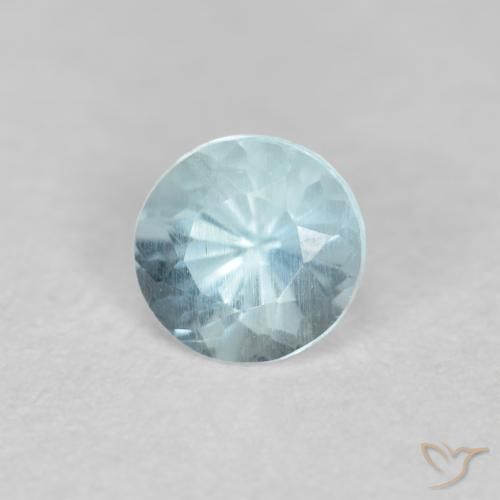 Acquamarina Bambina blu naturale da 0.31 ct, Rotondo, VS-SI