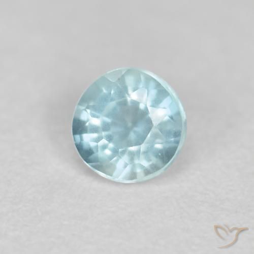 Acquamarina Azzurro naturale da 0.18 ct, Rotondo, VS-SI