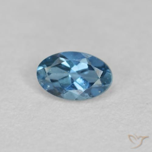 Acquamarina Blu naturale da 0.26 ct, Taglio ovale, VS-SI