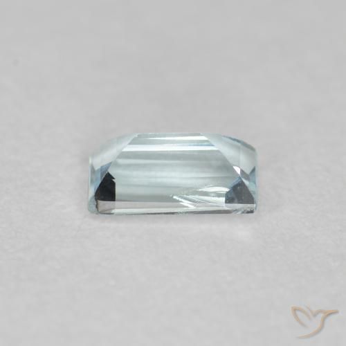 Acquamarina Blu verdastro chiaro naturale da 0.29 ct, Taglio a baguette, VS-SI