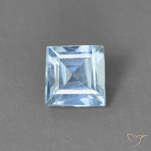0.17ct Naturale Maya Blue Acquamarina, Quadrato, VS