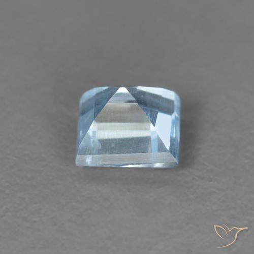 Acquamarina Maya Blue naturale da 0.17 ct, Quadrato, VS