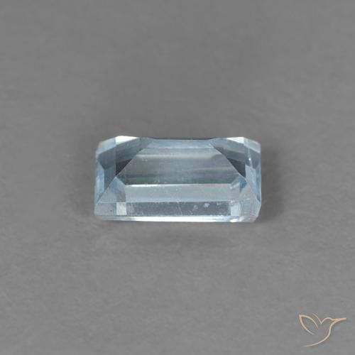 Acquamarina Azzurro cielo chiaro naturale da 0.26 ct, Taglio a baguette, VS