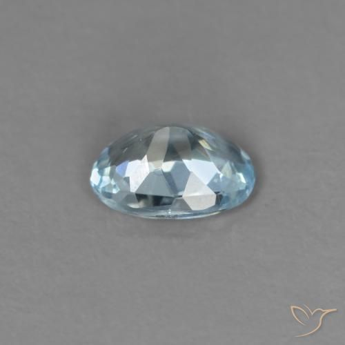 Acquamarina Bambina blu naturale da 0.23 ct, Ovale, VS