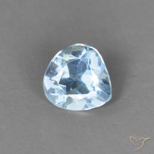 0.18ct Naturale Bambina blu Acquamarina, Forma a pera, VS