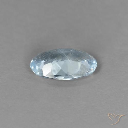 Acquamarina Azzurro naturale da 0.30 ct, Ovale, VS
