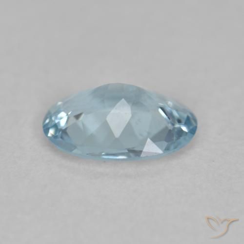 Acquamarina Bambina blu naturale da 0.27 ct, Ovale, VS