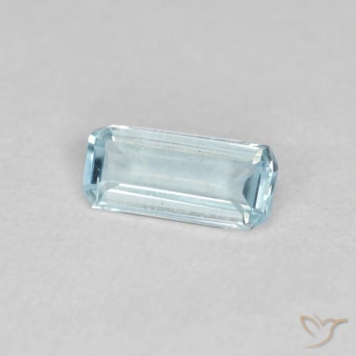 Acquamarina Azzurro naturale da 0.33 ct, Ottagonale / Taglio smeraldo, VS
