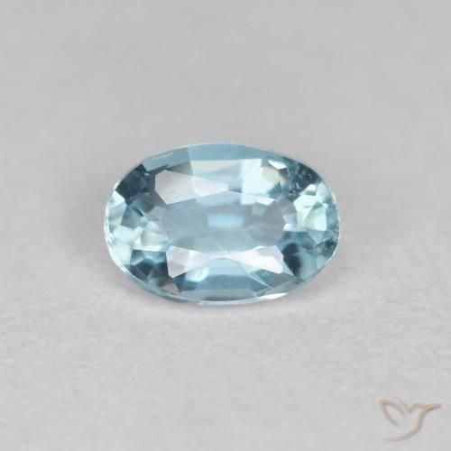 0.33ct Naturale Celeste Acquamarina, Ovale, VS