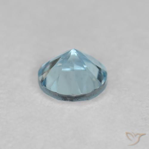 Acquamarina Azzurro naturale da 0.24 ct, Rotondo, VS
