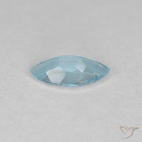 Acquamarina Bambina blu naturale da 0.33 ct, Taglio marquise, VS