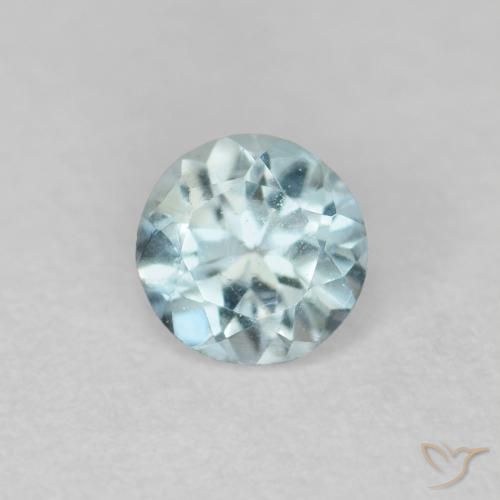 0.25ct Naturale Azzurro Acquamarina, Rotondo, VS