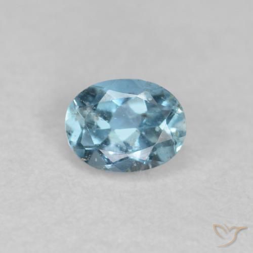 Acquamarina Azzurro naturale da 0.18 ct, Ovale, VS