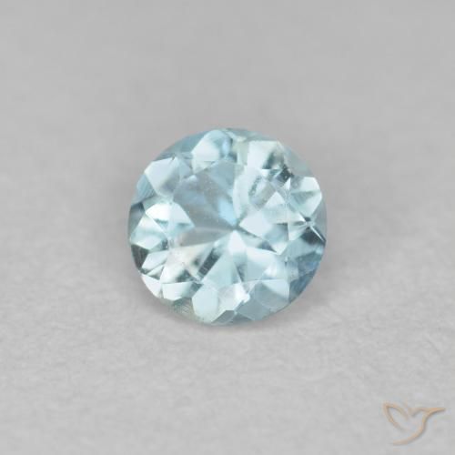 0.24ct Naturale Azzurro Acquamarina, Rotondo, VS