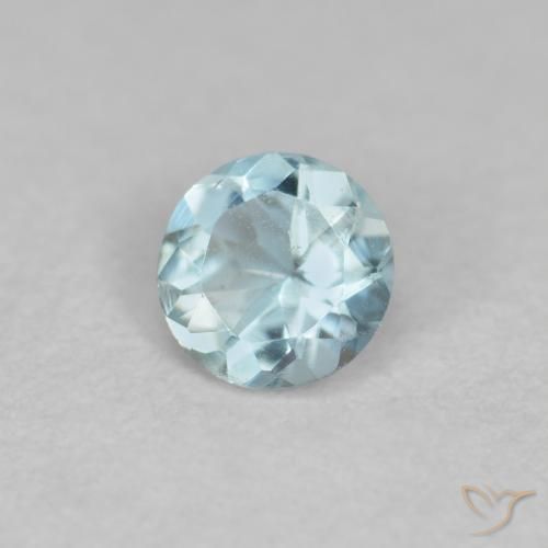 Acquamarina Azzurro naturale da 0.24 ct, Rotondo, VS