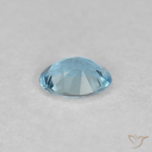 Acquamarina Blu svizzero naturale da 0.14 ct, Ovale, VS