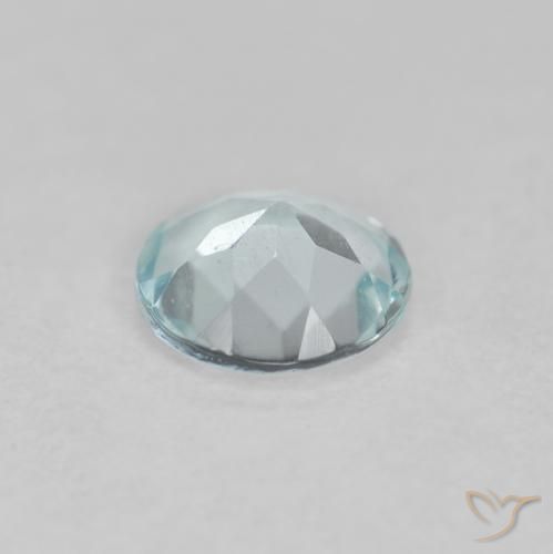 Acquamarina Azzurro acqua chiaro naturale da 0.34 ct, Rotondo, VS