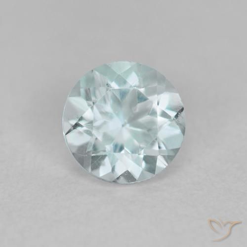 0.41ct Naturale Azzurro Acquamarina, Rotondo, VS