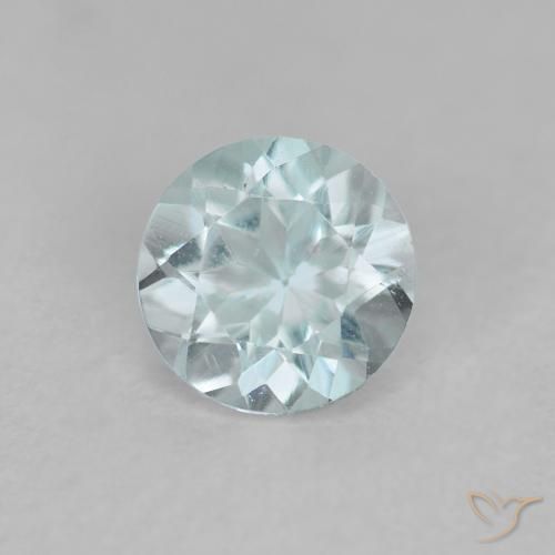 Acquamarina Azzurro naturale da 0.41 ct, Rotondo, VS