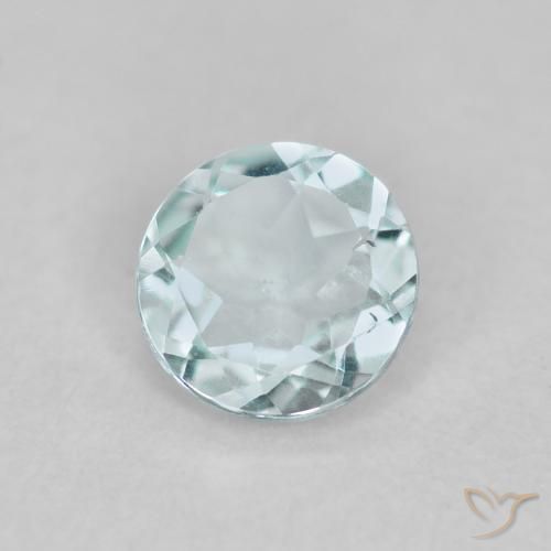 Acquamarina Azzurro acqua chiaro naturale da 0.36 ct, Rotondo, VS