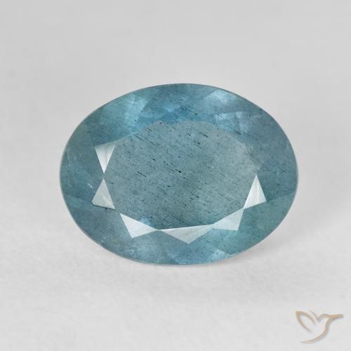 Acquamarina Light Bluish Turquoise naturale da 5.00 ct, Ovale, VS-SI